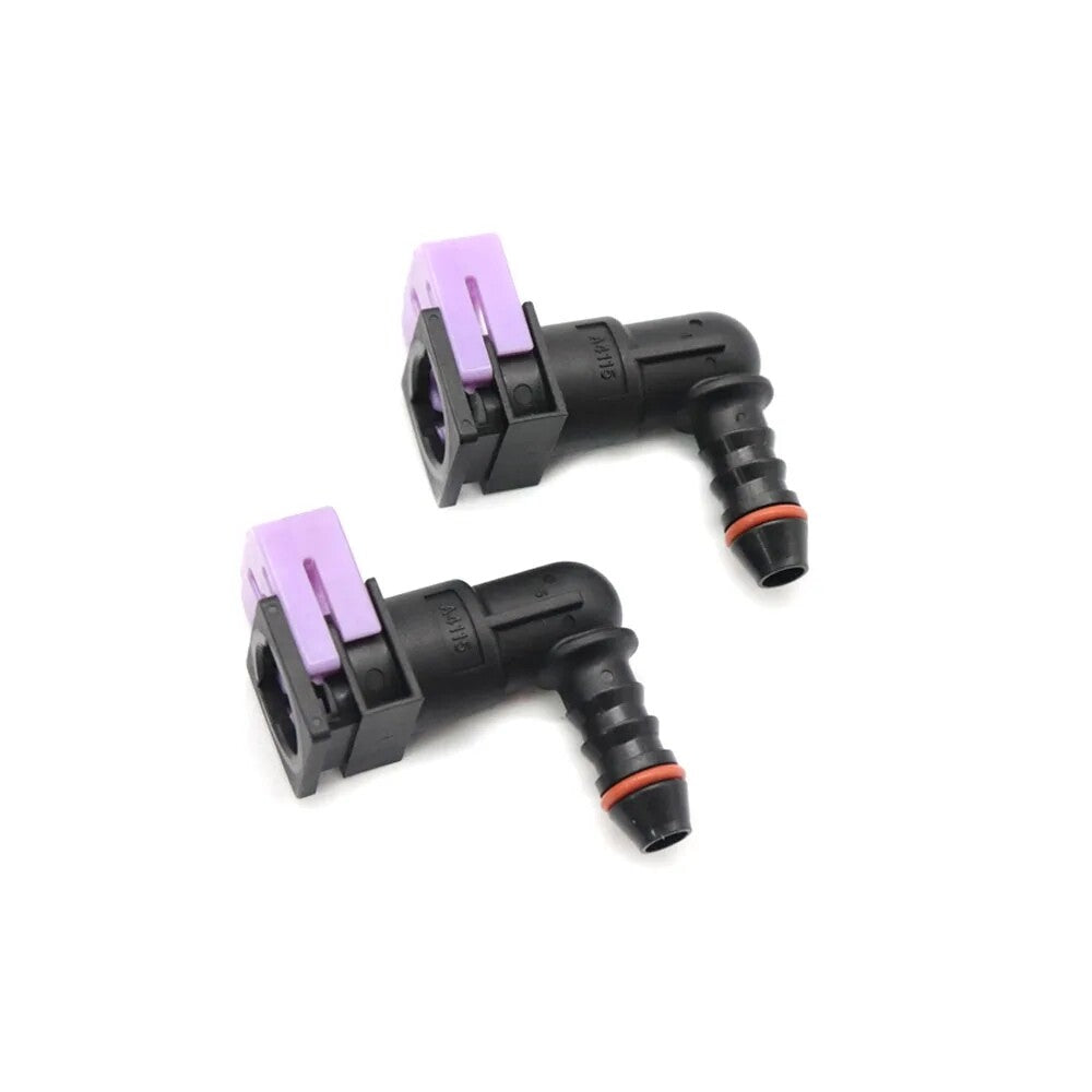 Fuel line hose quick release female connector 7.89 mm 7.89 ID6 8x6 90¡ã 2PCS