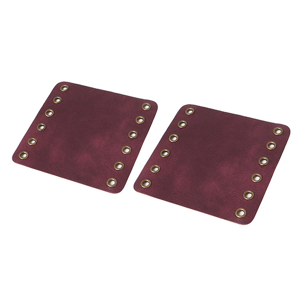 Leder-Handgriffabdeckungen Retro-Wraps-Schutz f¨¹r for Harley Cafe Racer Weinrot