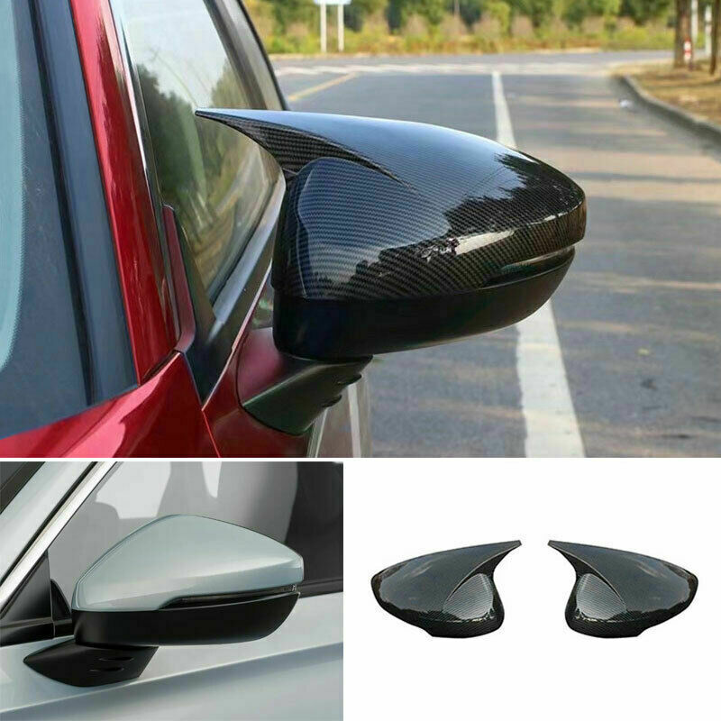 for Honda for Civic 11th 2022-2023 Carbon Style Outer Ox Horn RearView Mirror Covers