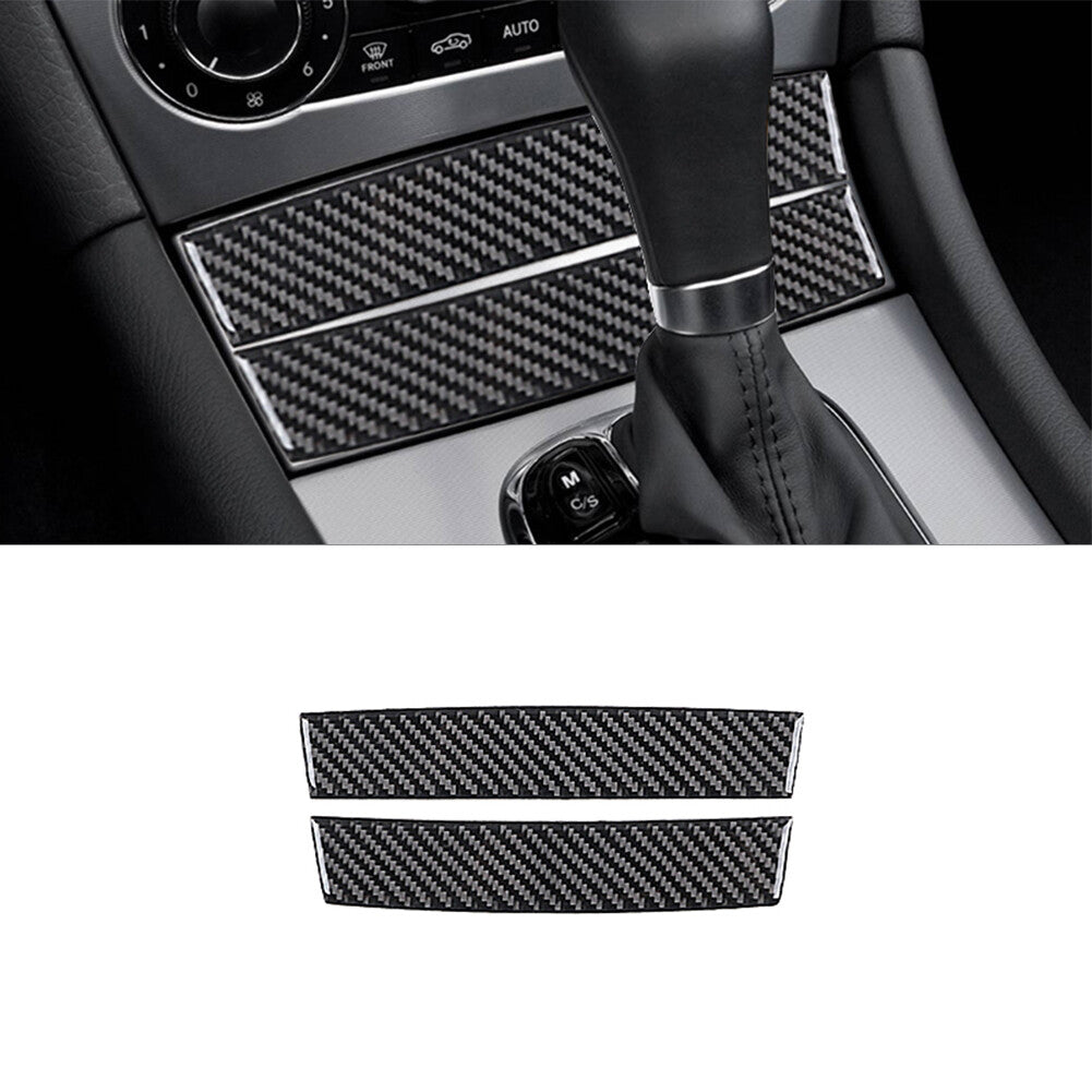 Carbon fiber interior storage trim for Mercedes-Benz C-Class W203