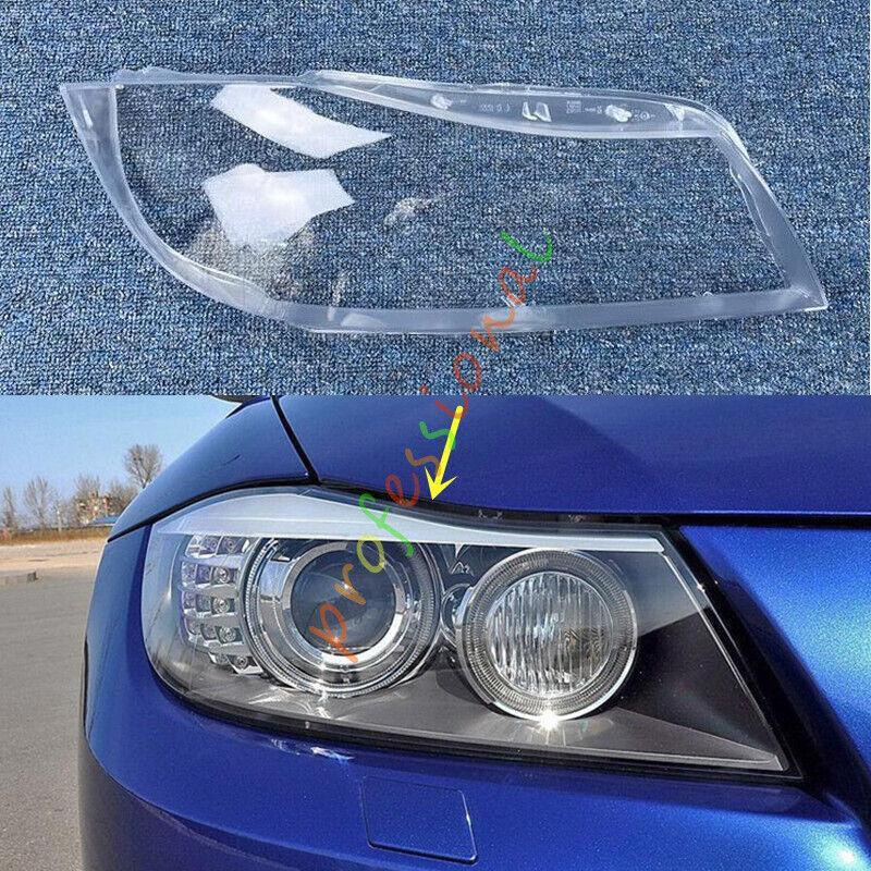for BMW 3-Series E90 2005-2012 Right Side Headlight Clear Lens Cover + Sealant
