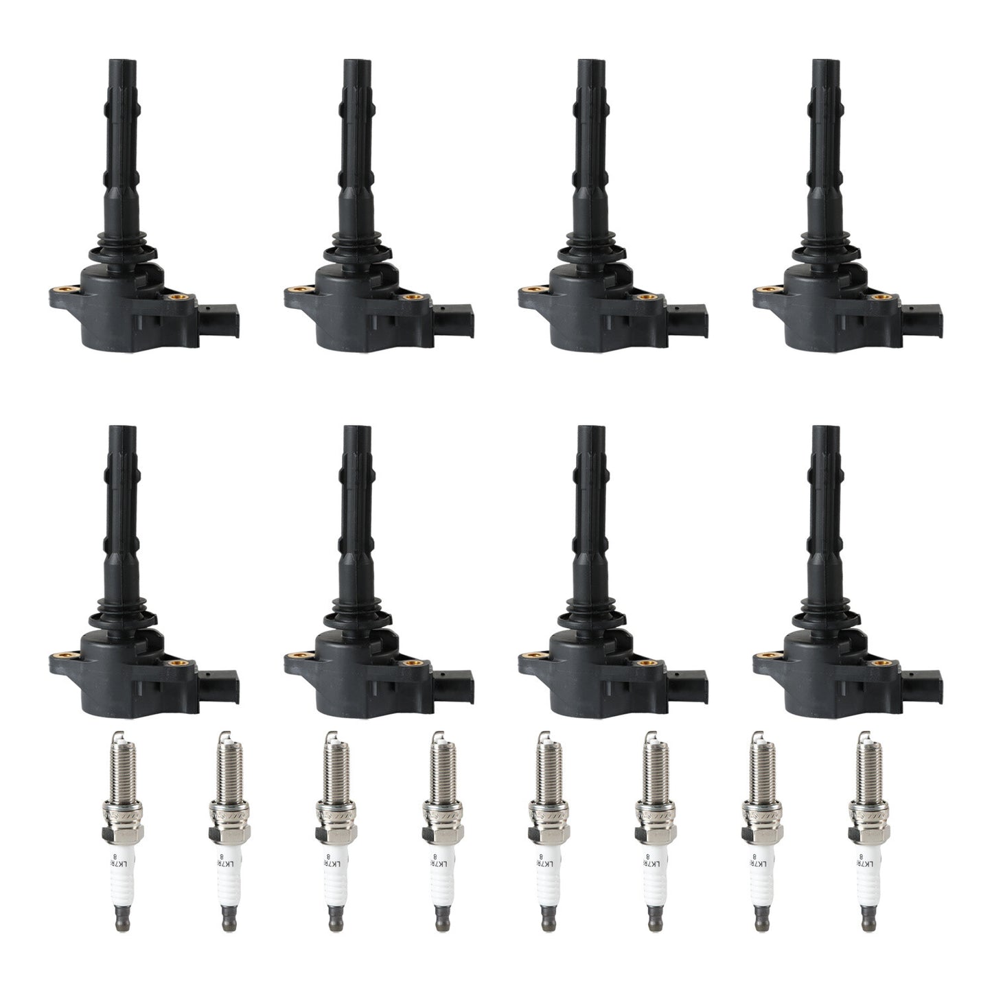6X Ignition Coils  6X Iridium Spark plugs for Mercedes-Benz C300 E350 UF535