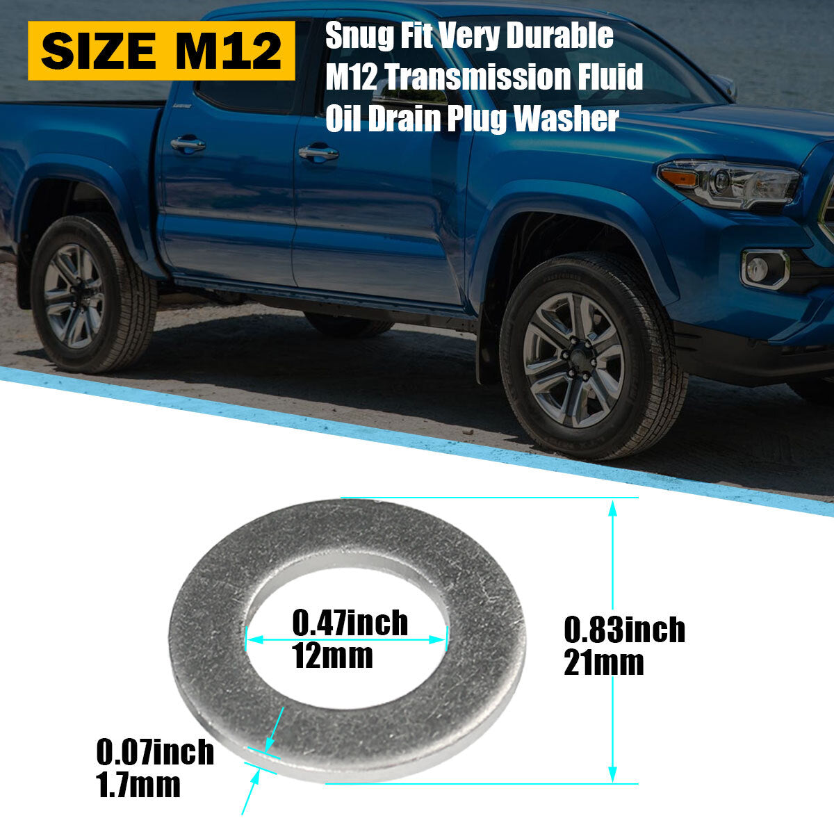 1000PCS Oil Drain Sump Plug Washers Gasket 12mm Hole for Toyota for Scion for Lexus US