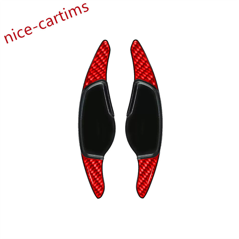 ABS/Red Carbon Steering Wheel Paddle Shifter Extension For Toyot@ GR Supra 2021+