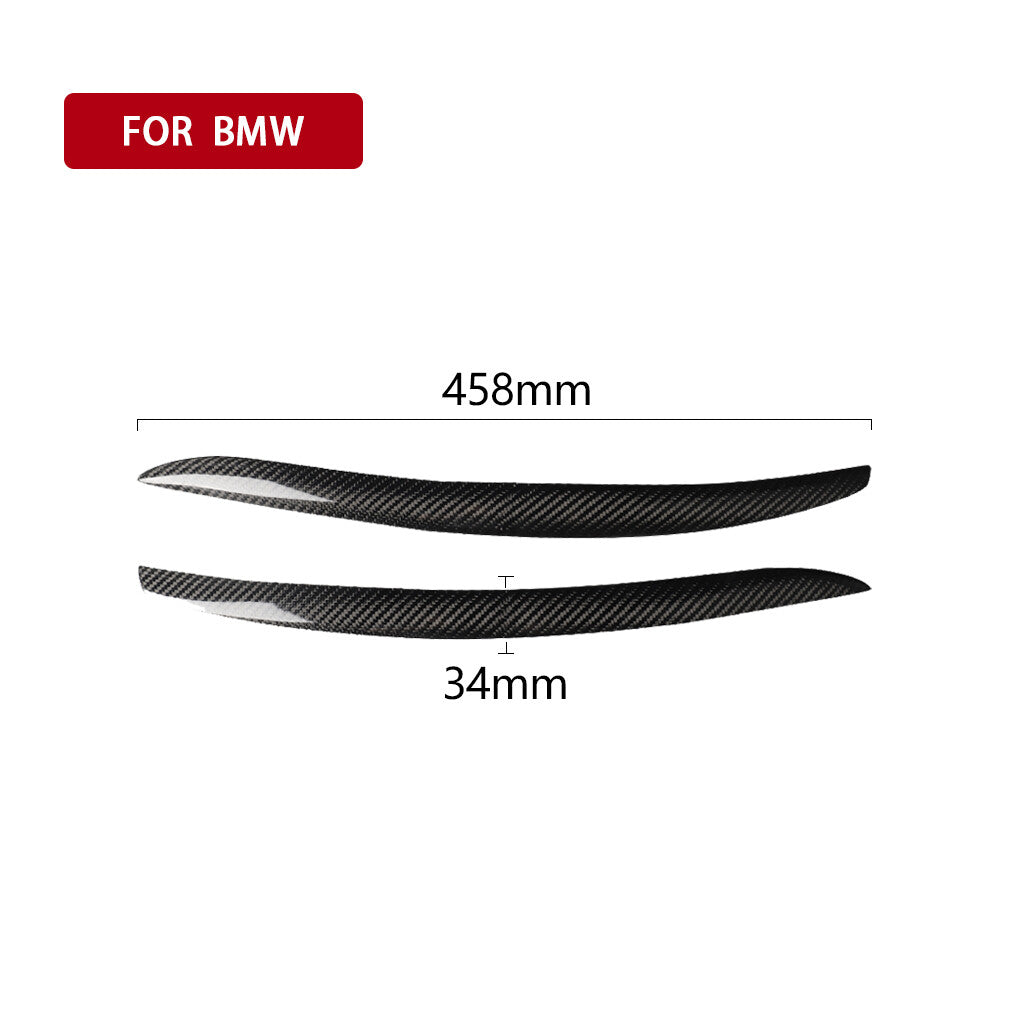 for BMW 07-2012 E92 COUPE E93 2-Door Carbon Fiber Headlight Eyelids Eyebrow Trim