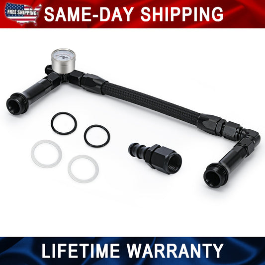 7/8-20 Dual Feed Aluminum Fuel Log Line For Holley Carburetor Double Pumper 4150
