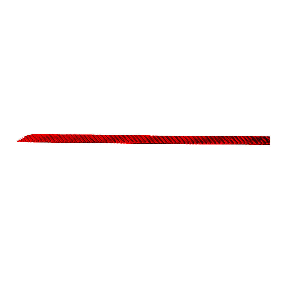 Red carbon fiber passenger glove box cover strip for Hyundai for Veloster JS 2019-22