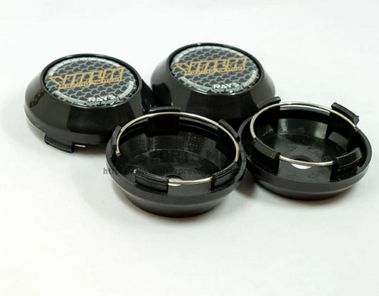 4x64 mm Volk Racing Black Decal Wheel Center Cap Badge Rim Cap Hub Cap TE37