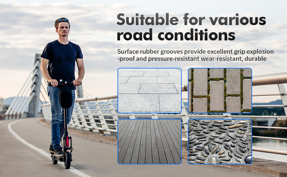 80/65-6 Scooter Tire Off-Road Replacement Thickened Pneumatic Electric Scooter
