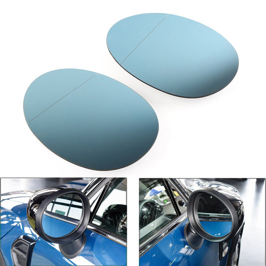 R¨¹ckansicht Beheizte Spiegel Gl?ser Blau f¨¹r for Mini F54 F55 F56 F57 F60 Paar Auto