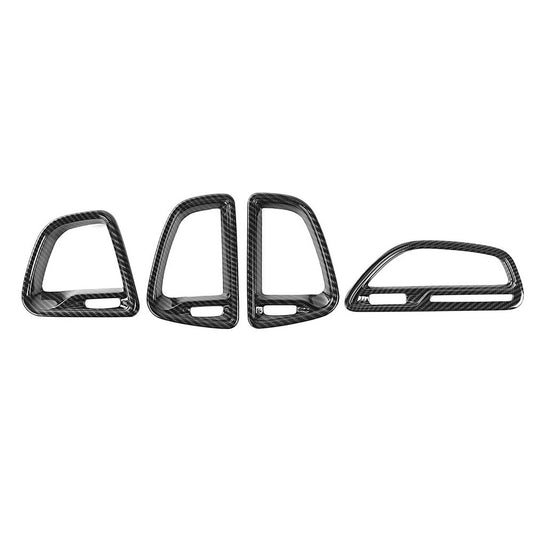 4pcs Carbon Fiber Air Vent Cover AC Outlet Trim kit for Dodge for Challenger 2015-19