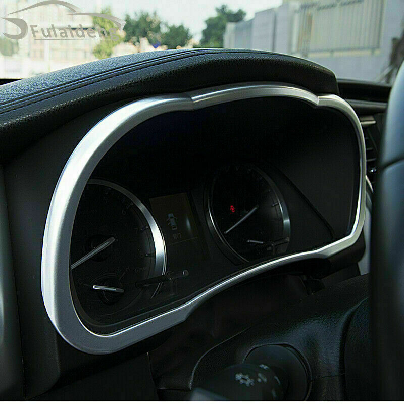 Fit for Toyota Highlander 2014-2019 Silver ABS Instrument Panel Frame Cover Trim
