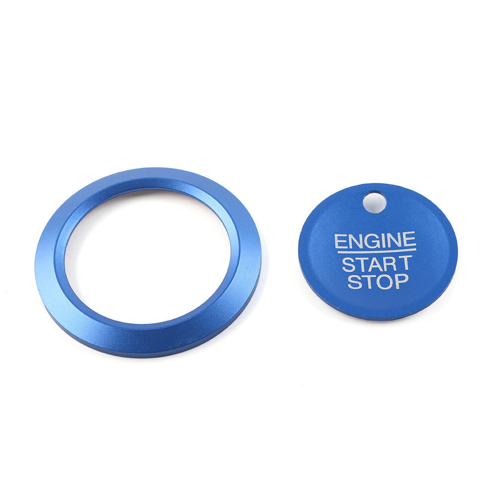 for Ford F150 2015-2020 Engine Start Stop Switch Button Cover Trim Blue