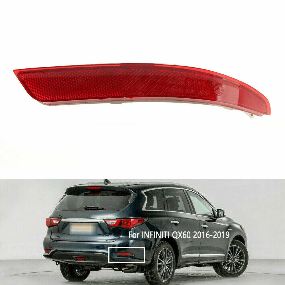 for INFINITI QX60 2016 2017 2018-19 Right Passenger Rear Reflector-Light Bumper