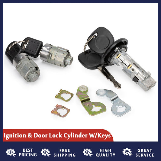 Ignition and door lock cylinder with key for universal SILVERADO TAHOE 2001-2005-2006
