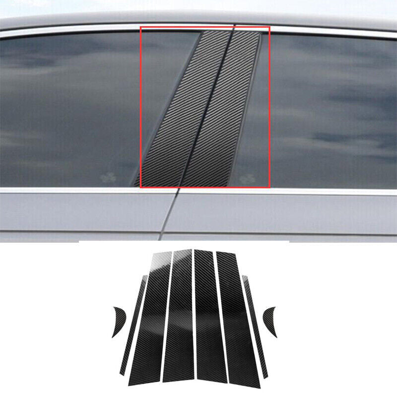 for Toyota for Camry 2018-2023 Carbon Fiber PC Window BC Pillar Post Cover Stickers