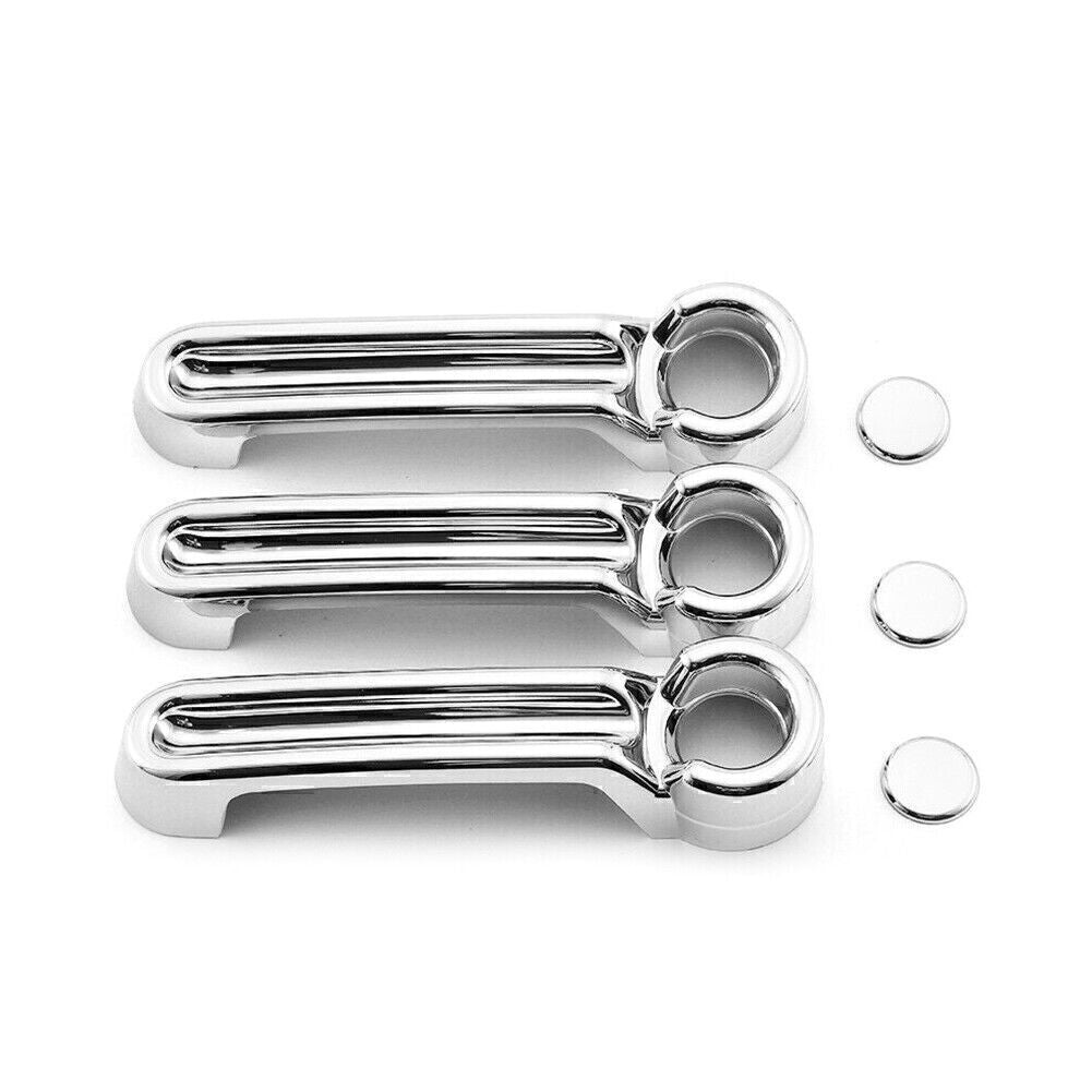 Exterior Door Handle  Tailgate Cover Trim for Jeep for Wrangler JK 07-17 2Dr Chrome