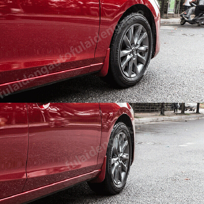 Red Car Mud Flaps Splash Guard Mudguards front+rear for Mazda 6 Atenza 2018-2021