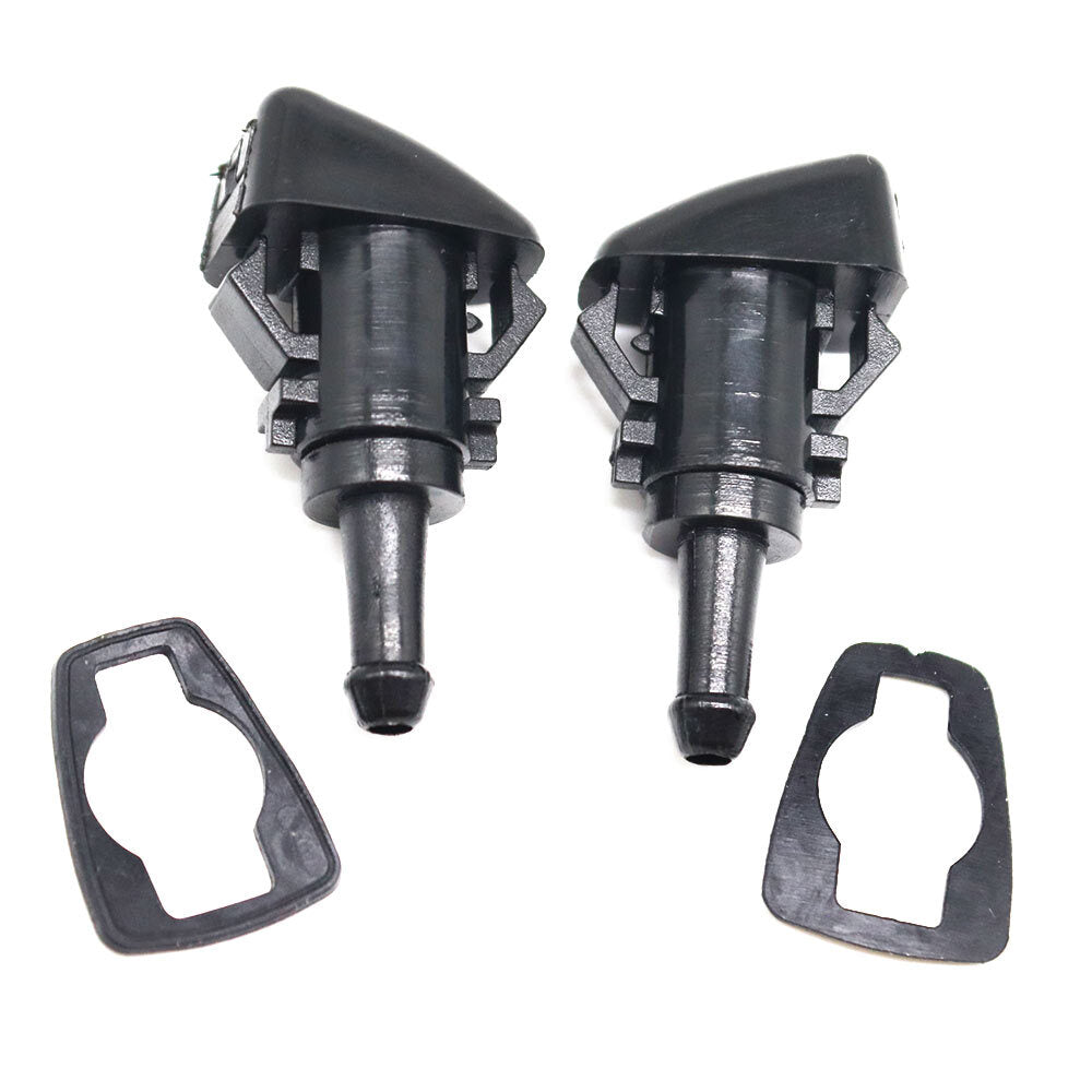 2X New Windshield Washer Wiper Spray Fluid Nozzle for Chrysler for Dodge for Ram Charger