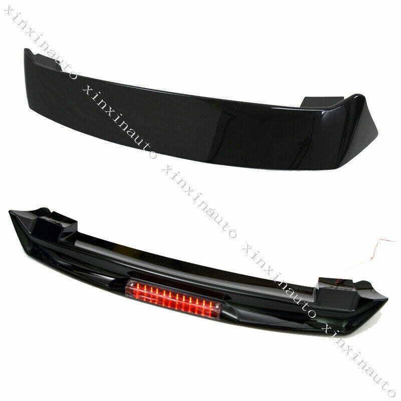 for Toyota Prado FJ120 2003-09 Black Rear Trunk Roof Boot Lip Wing Spoiler Cover