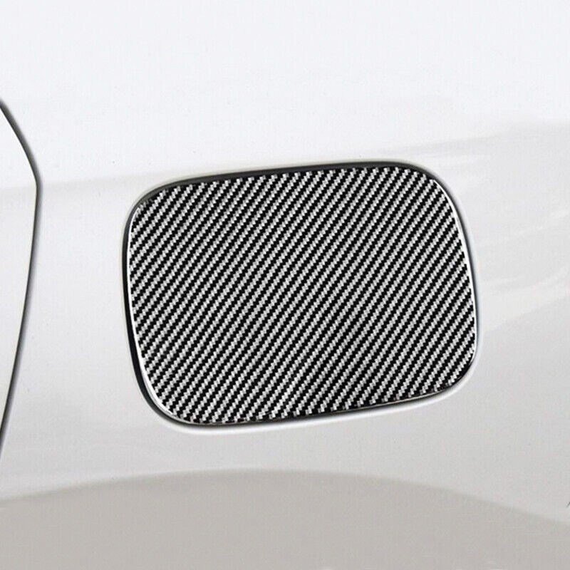 Real Carbon Fiber Door Gas Cap Fuel Filler Tank Cover for Honda CRV CR-V 16-21