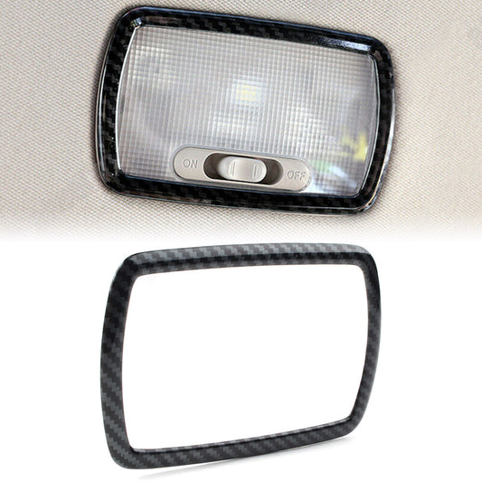 for Honda for Civic 2016-20 Carbon Fiber Inner Rear Reading Lights Lamp Cover Trim
