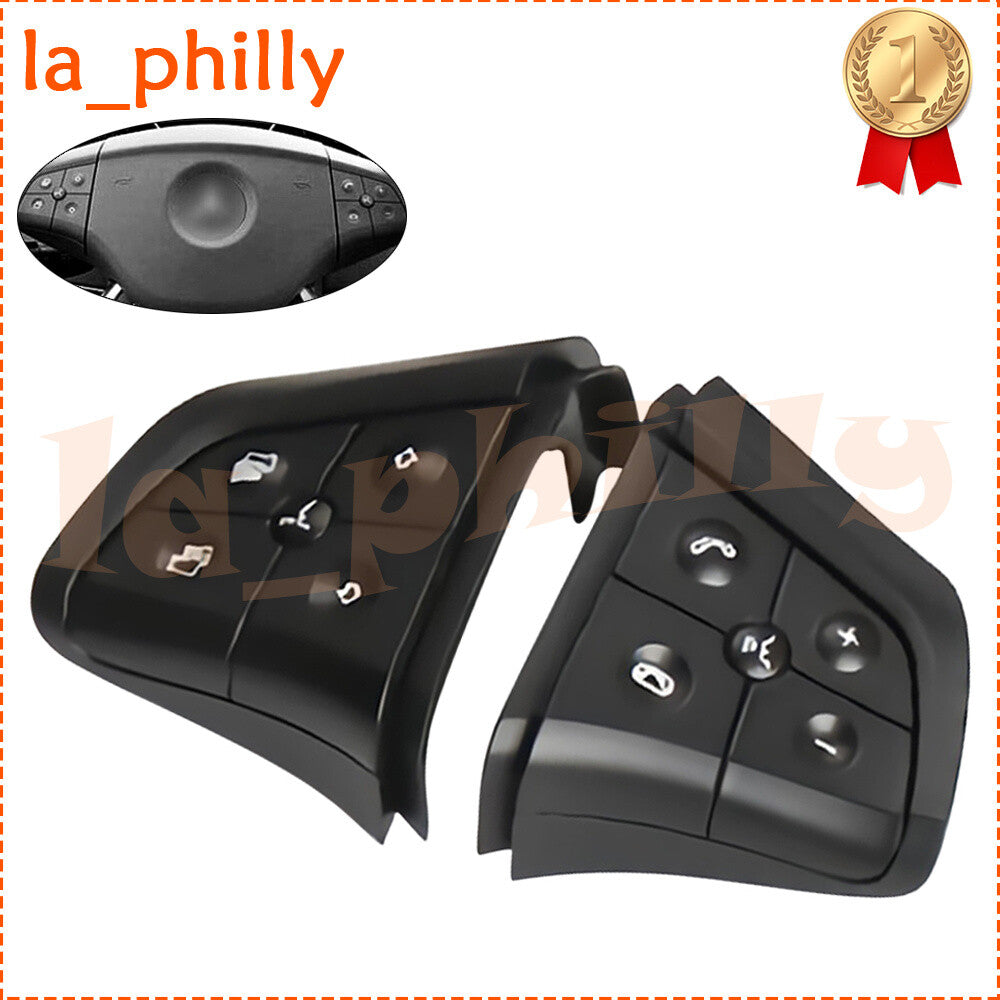 1 Pair Fit for Mercedes-Benz W164 W251 W245 Steering Wheel Switch 5 Button Black