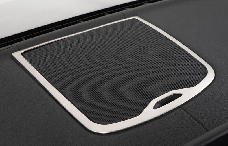 for BMW X3 G01 2018-2021 Silver Steel Inner Console Dashboard Horn Frame Trim 1P