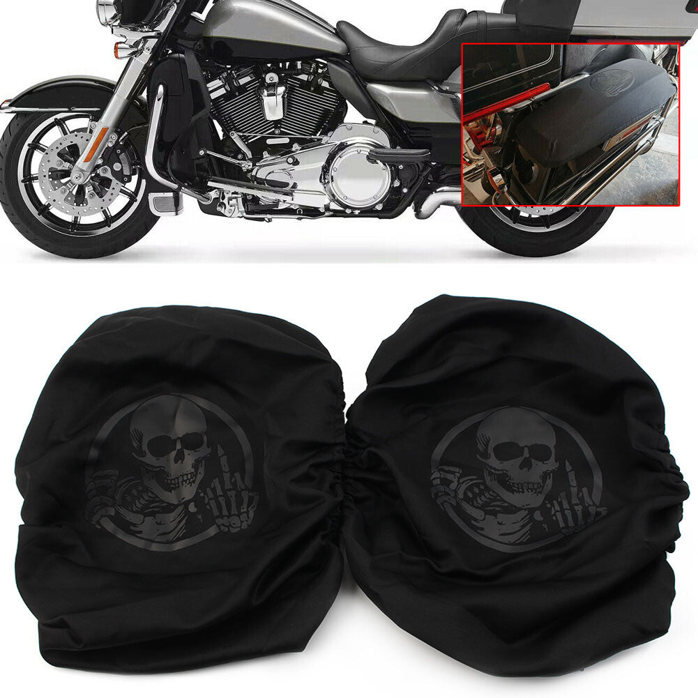 Saddlebag Bag Lid Covers for Harley Touring Electra Glide Ultra Limited Classic