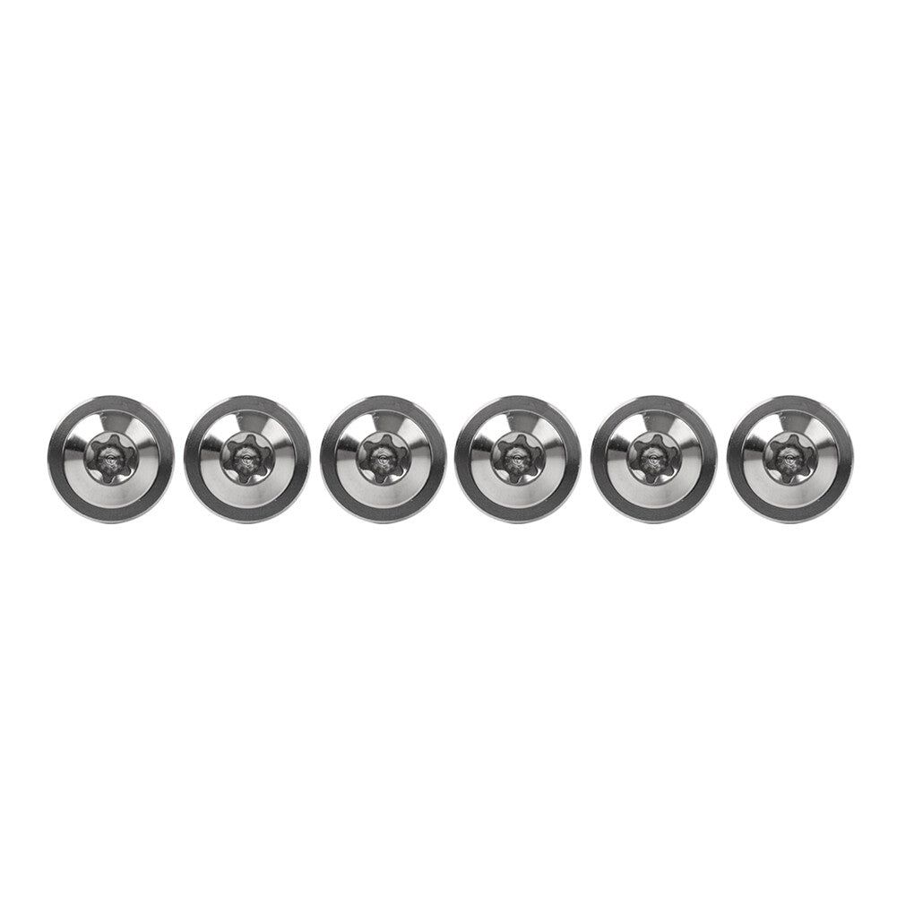 6pcs Bolts Truss Torx Head Self Tapping Screws M5x15mm Fastener Silver