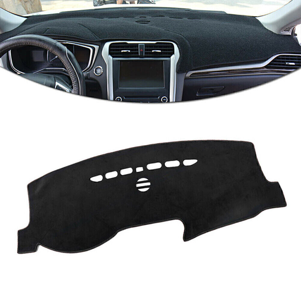 Dashboard Dash Mat Non-Slip Sun Cover Pad for Ford Fusion 2013-2019 Black Car