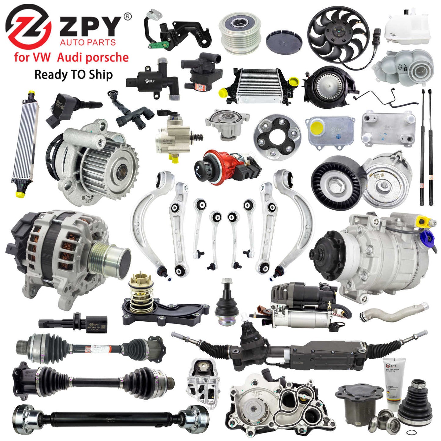 ZPY Auto Propshaft Propeller Shaft Assembly Front DRIVESHAFT for AUDI Q7 / for VW