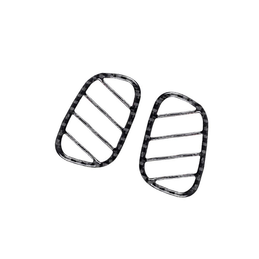 2Pcs Dashboard Air Vent Trim Strip Cover Carbon Fiber for Jaguar XF 2009-2011