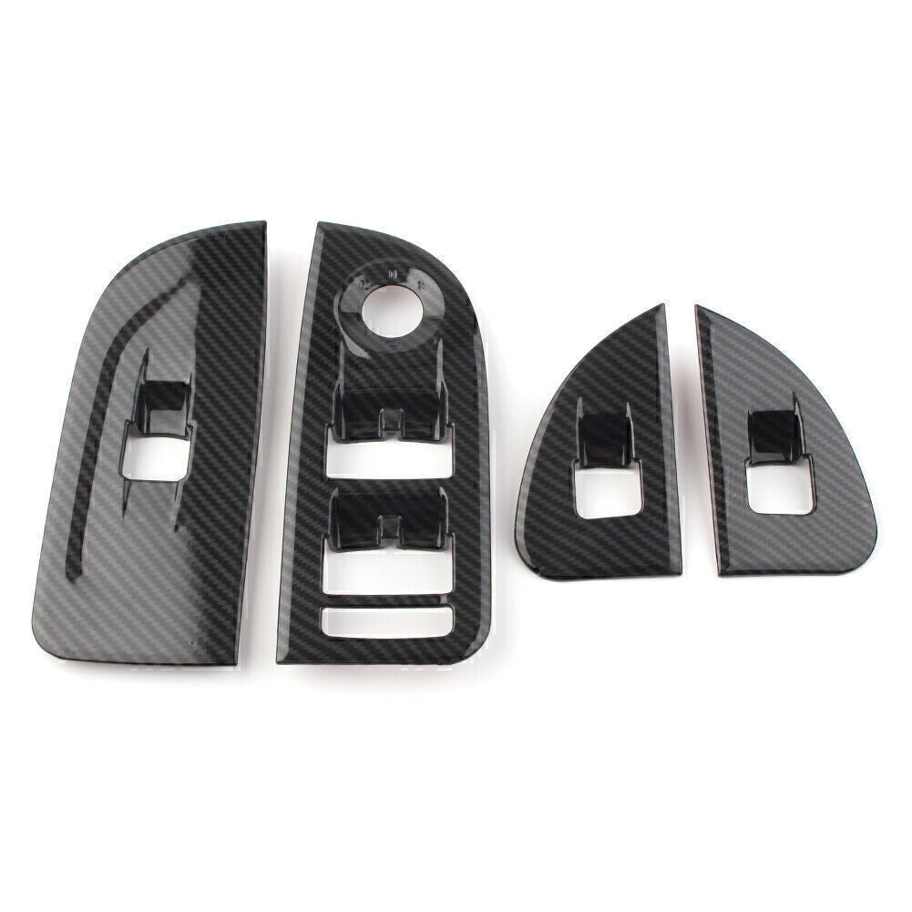 Fit for Alfa Romeo Giulia 2017-2020 18 Carbon Fiber Window Lift Switch Button Frame