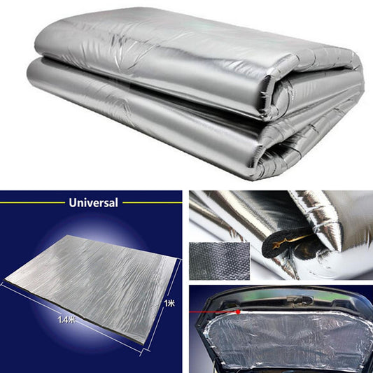 Aluminum Foil Sound Deadener Car Heat Shield Insulation Deadening Mat Hood Pad