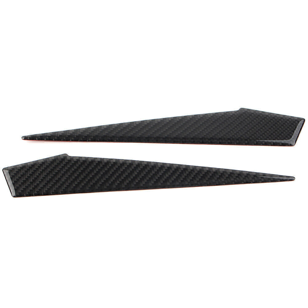 2x Carbon Fiber Car Gear Shift Side Panel Cover Trim for Subaru Forester 13-2018