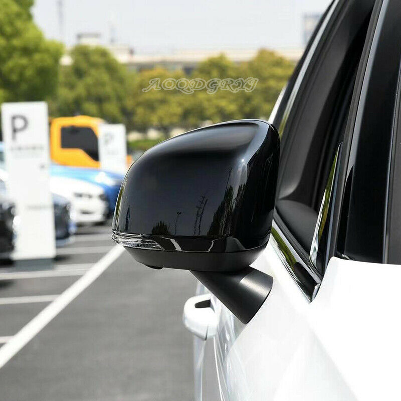 for Volvo XC40 2019-2023 Glossy black Side Door Rearview Mirror Cover Trim Cap