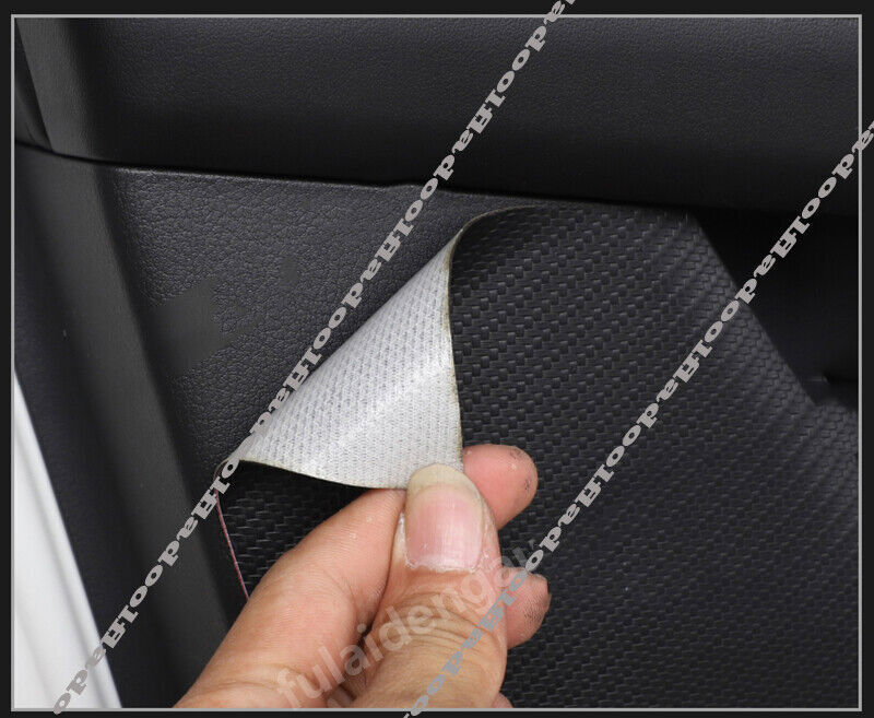 for Toyota for Avalon 2019-22 Carbon fiber Door Anti Kick Pad Protective Cover Trim