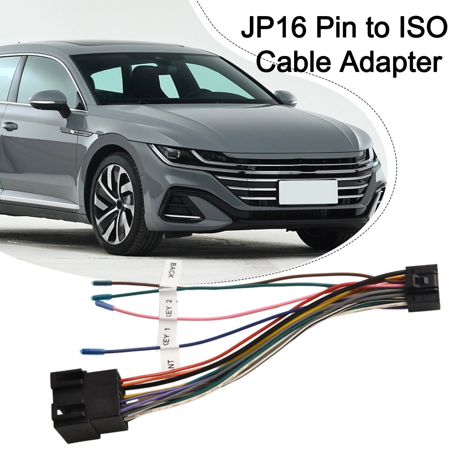 16P To ISO Cable Adapter Copper Wire Cable Male Male To Female