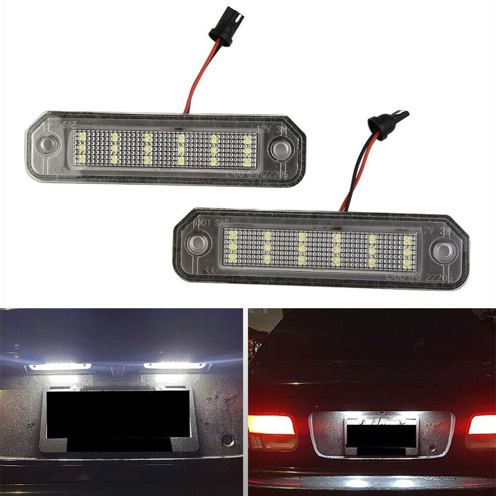 2 Waterproof LED License Plate Lights/Replacement Parts 34100-S04-A01 8V-15V
