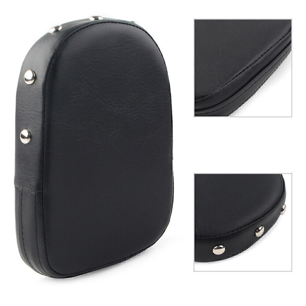 Black Universal Motorcycle Backrest Sissy Bar Cushion Pad for Harley for Suzuki