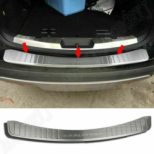 for Ford Explorer 2013-2015 silver Rear Bumper Protector Plate Cover Trim Guard