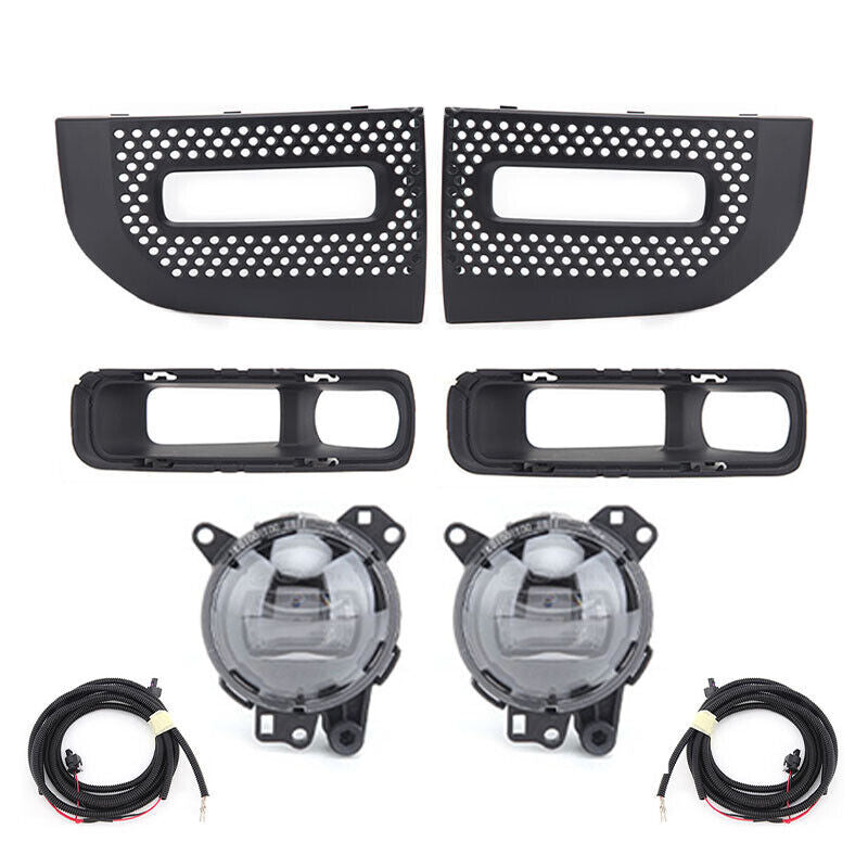 Front bumper Led Fog Lamp + grille cover 1set for Land Rover for Defender 2020-2022