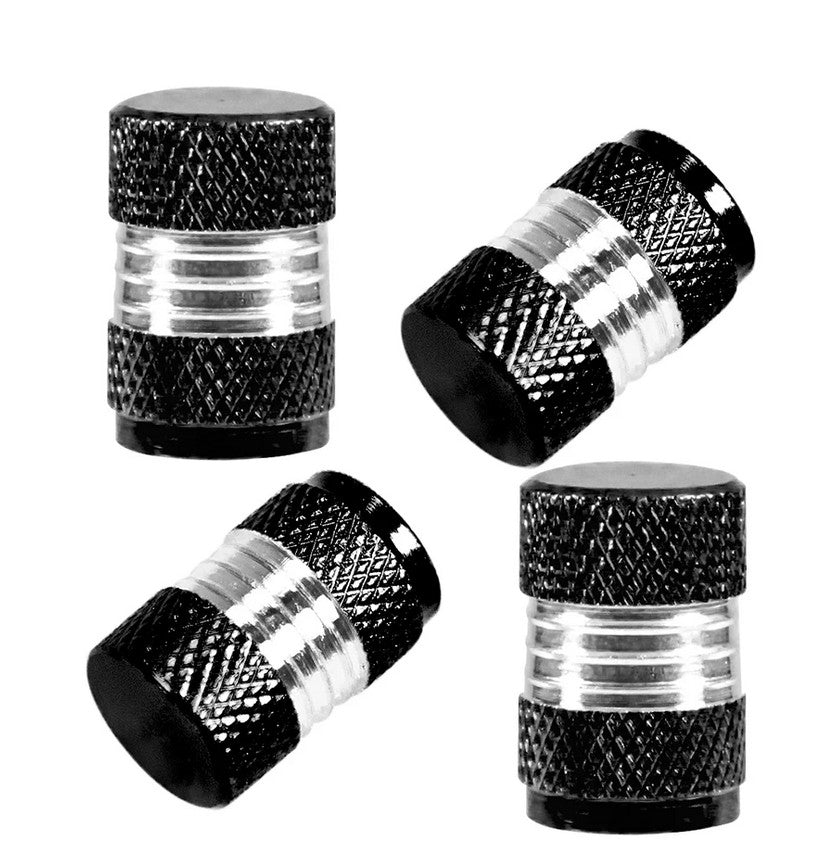 4-piece universal silver tire valve cover rod air dust cover for Mitsubishi