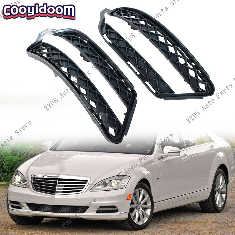2X for Mercedes-Benz S Class W221 S550 Front Grille Daytime Running Light Cover
