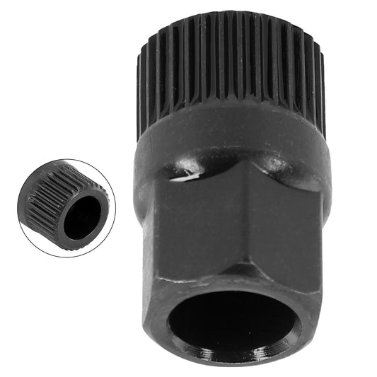 Generator pulley removal tool for replacing carbon brushes, suitable for V-belt pulleys.