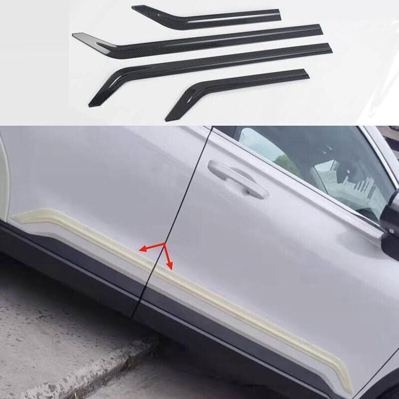 for Honda 2023-2024 CR-V Carbon Fiber Exterior Body Side Door Molding Cover Trim
