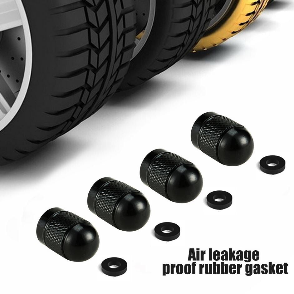 4-piece car tire valve cover rod air dust cover, dustproof and rustproof, red, suitable for Honda .