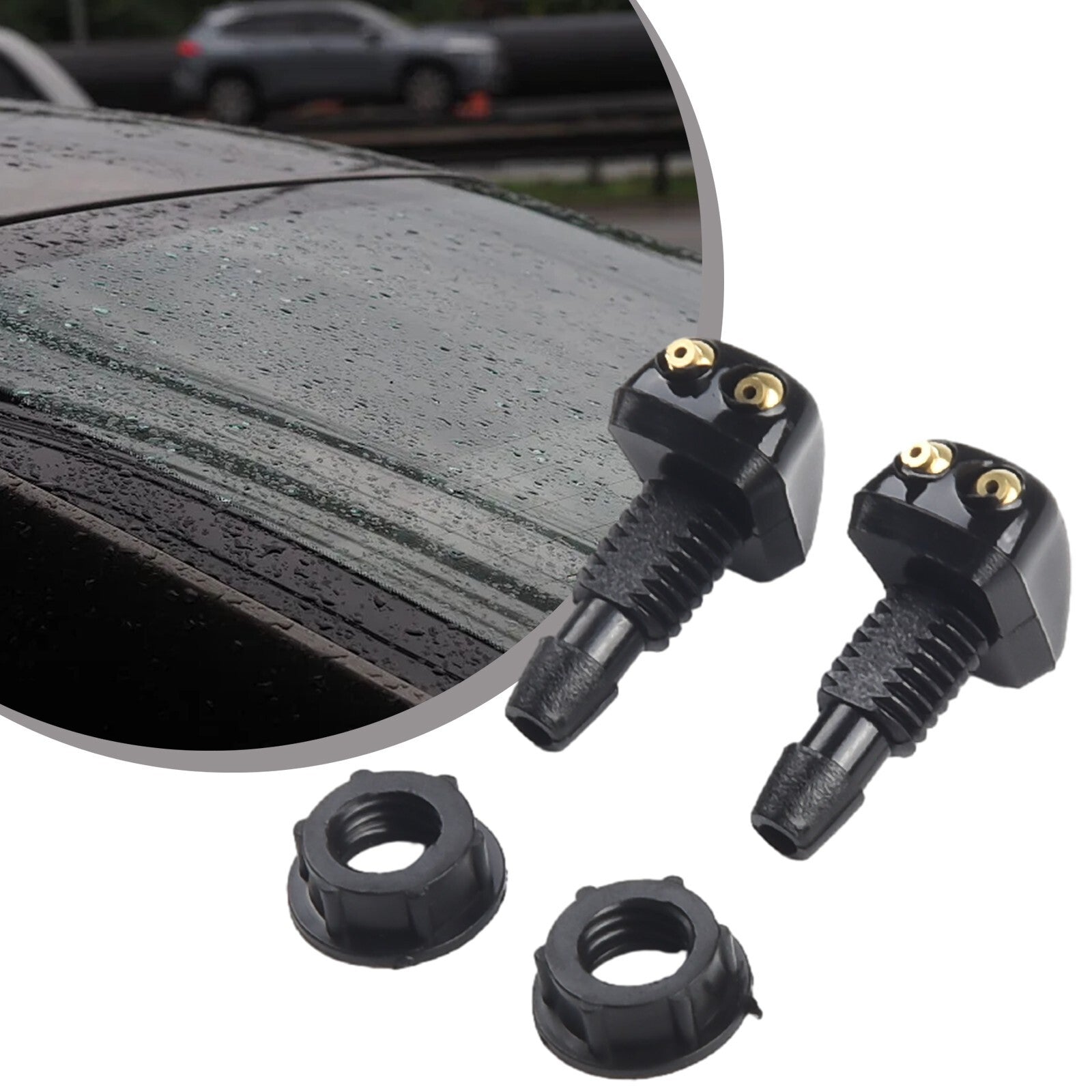 Washer Jet Washer Wiper Nozzle Car Accessories ABS Plastic Anti-corrosion