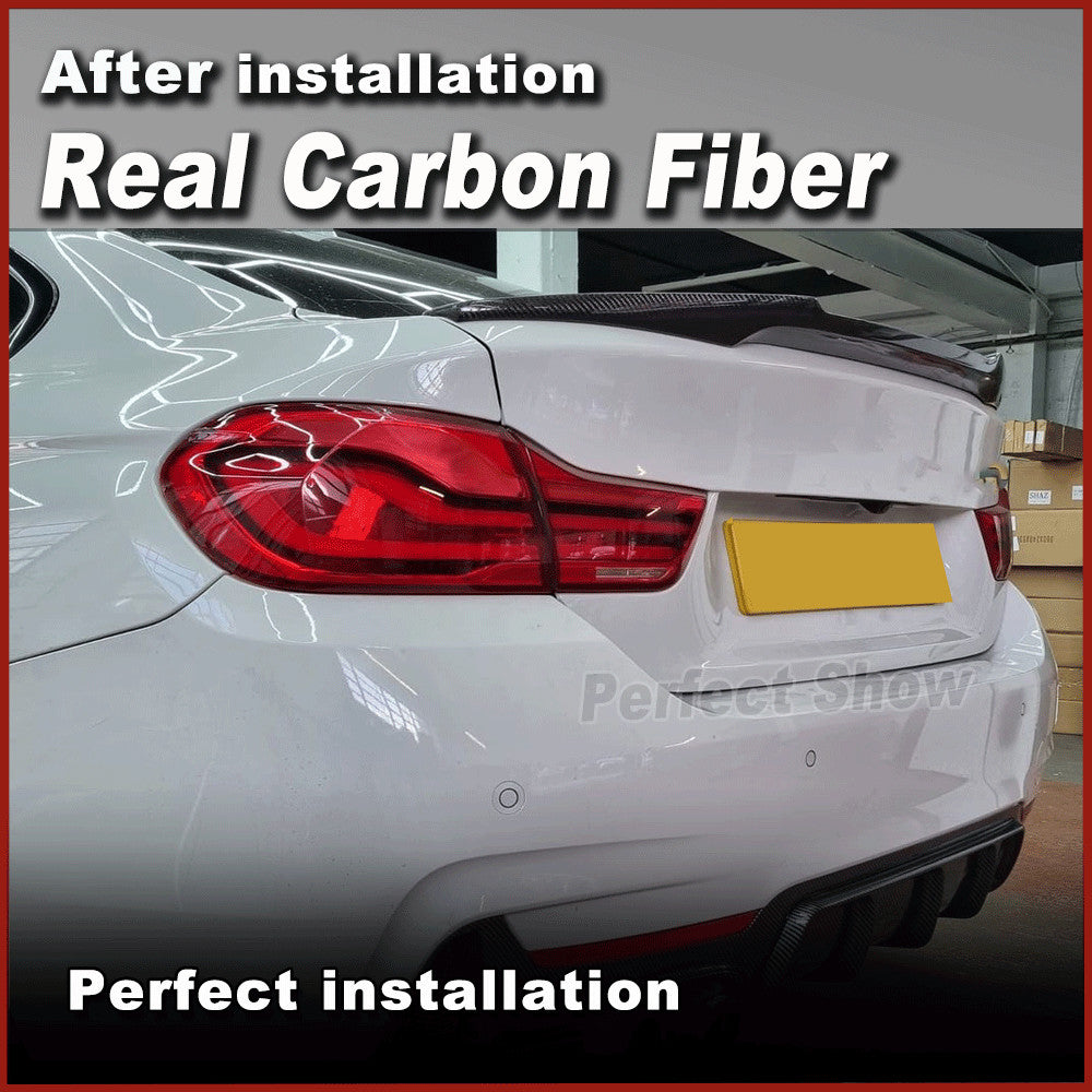 for BMW F36 420i 428i 440i Gran Coupe 14-19 REAL CARBON Rear Trunk Spoiler Wing
